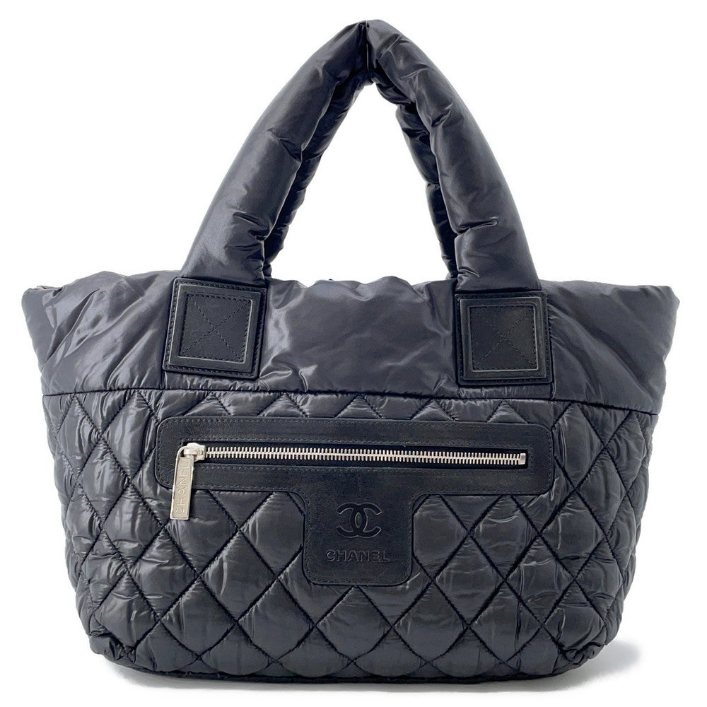 Chanel Coco Cocoon BlackA48610 Nylon PM Tote Bag