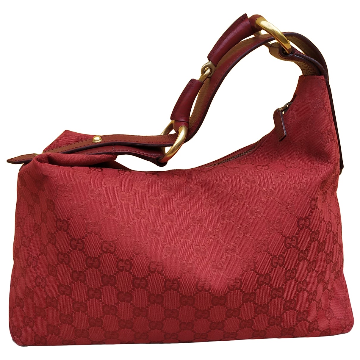 Gucci red cloth handbag