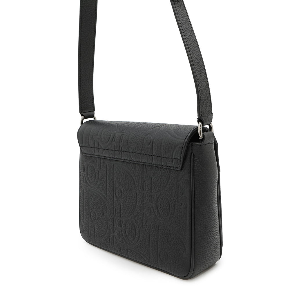 Dior Gravity Messenger Bag Espo Llg H N Leather Black Travel Bag