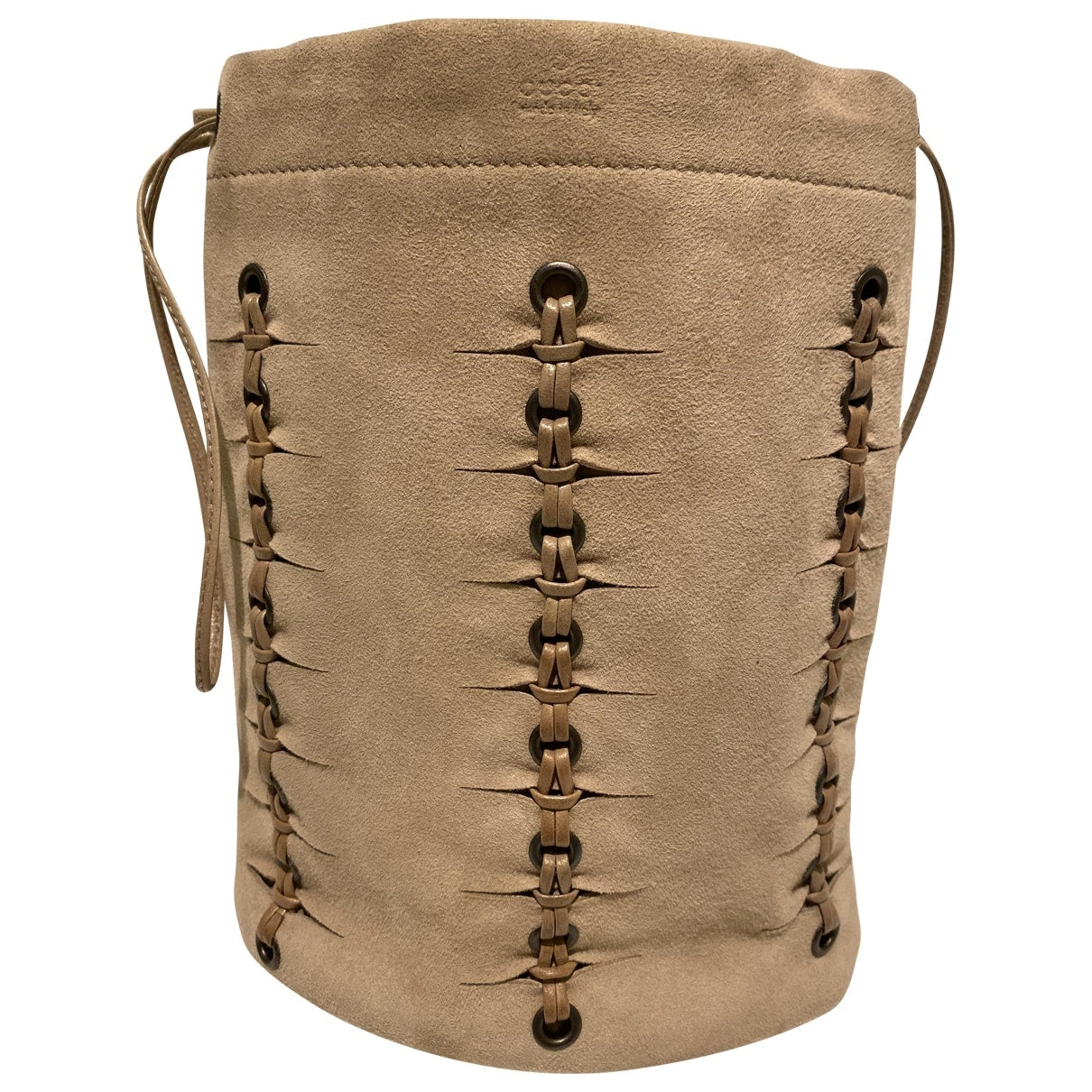 Gucci beige suede handbag