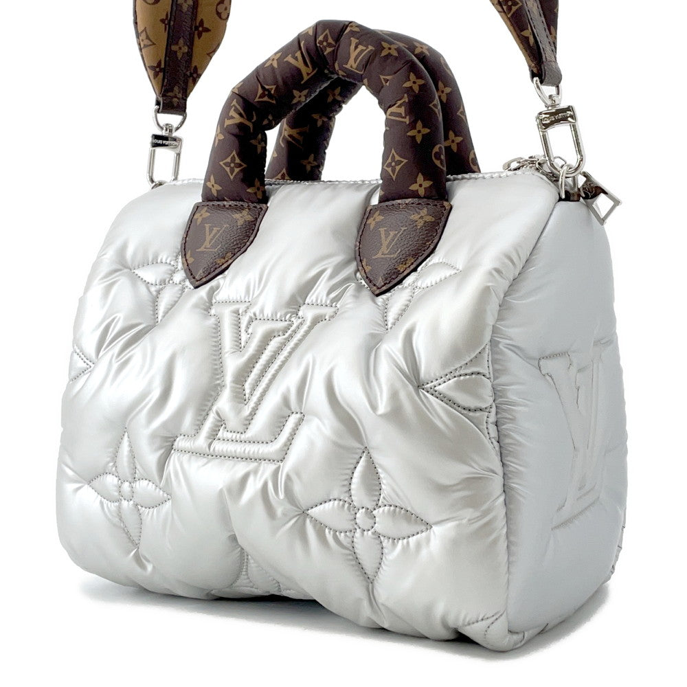 Louis Vuitton Speedy Bandouliere SilverM20973 Recycled Monogram Handbag