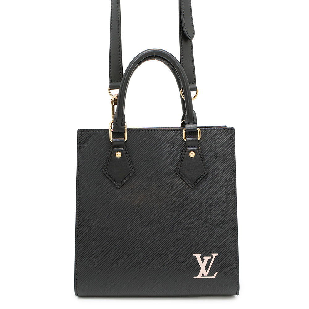 Louis Vuitton Sac Plat NoirM20958 Leather Epi Handbag