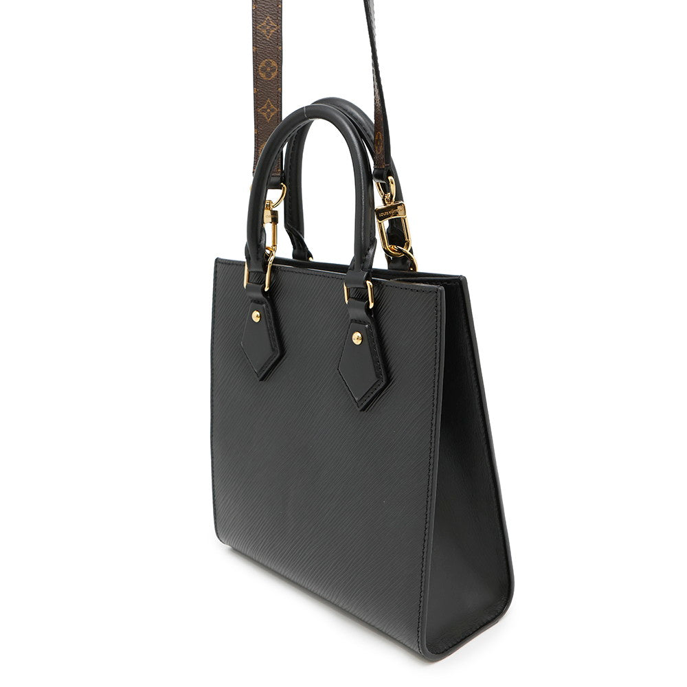 Louis Vuitton Sac Plat NoirM20958 Leather Epi Handbag