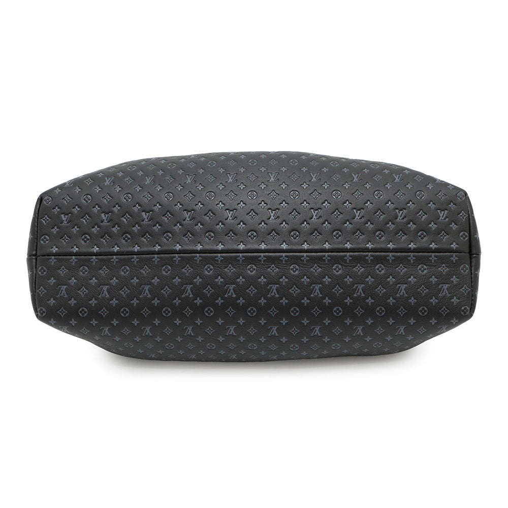 Louis Vuitton Nanogram BlackM22325 Nanogram Leather Calf Clutch Bag