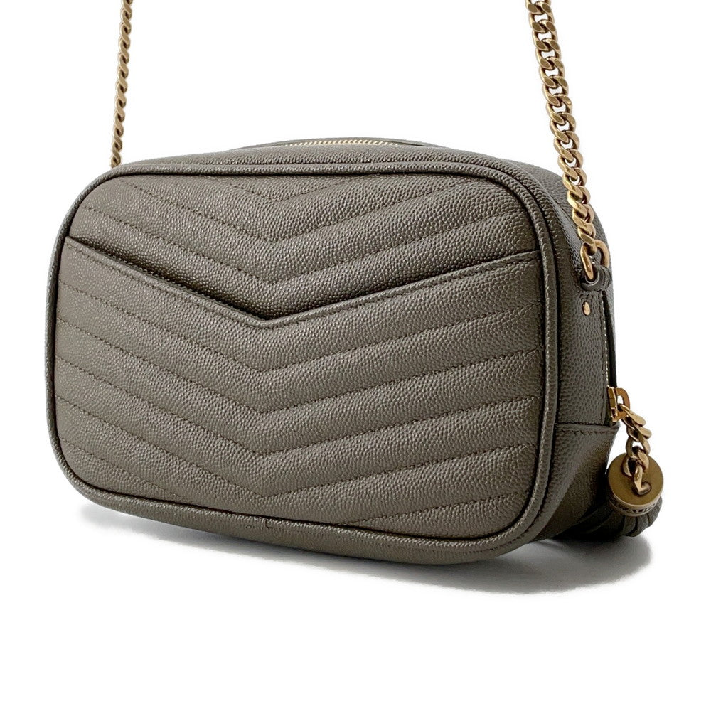 Saint Paris Lou Tassel Chainshoulder Bag Khaki612579 Leather