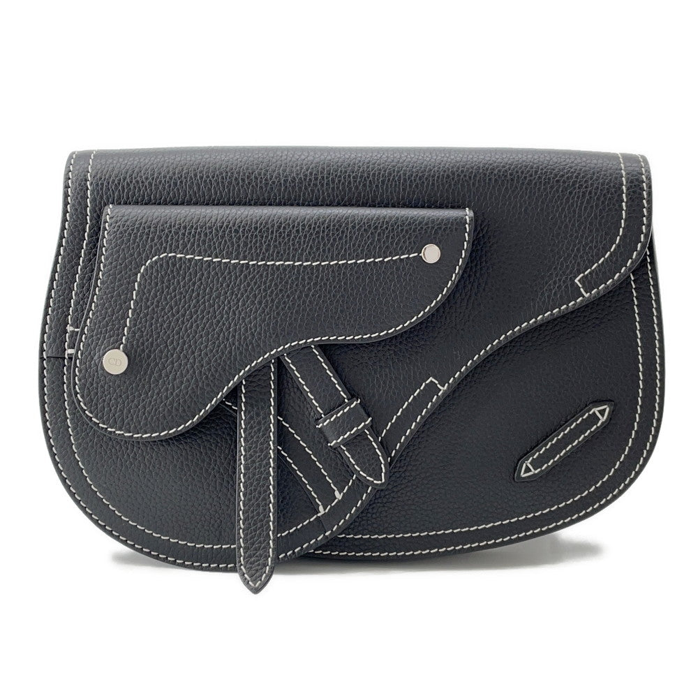 Dior Saddle Crossbody Bag Adpo Ykk Leather Black