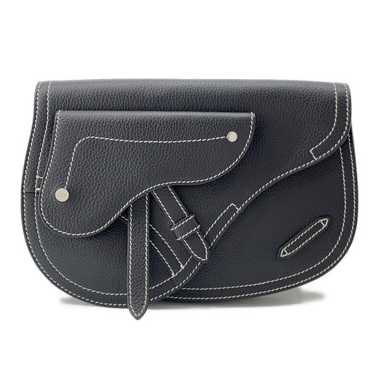Dior Saddle Crossbody Bag Adpo Ykk Leather Black