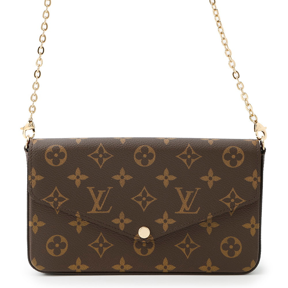 Louis Vuitton Felicie Pochette FuchsiaM81896 Monogram Clutch Bag