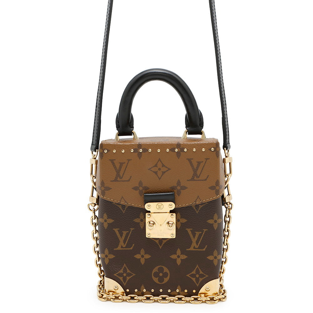 Louis Vuitton Camera box NoirM82465 Reverse Monogram Canvas Handbag