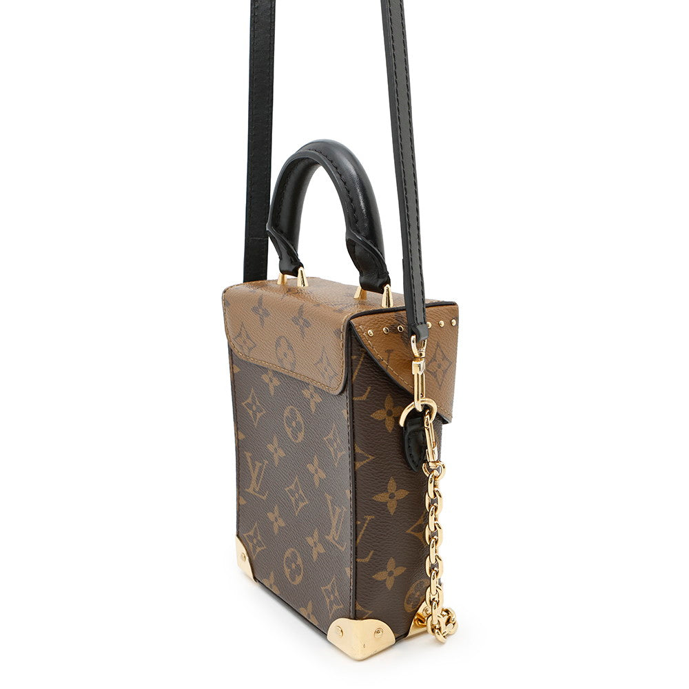 Louis Vuitton Camera box NoirM82465 Reverse Monogram Canvas Handbag