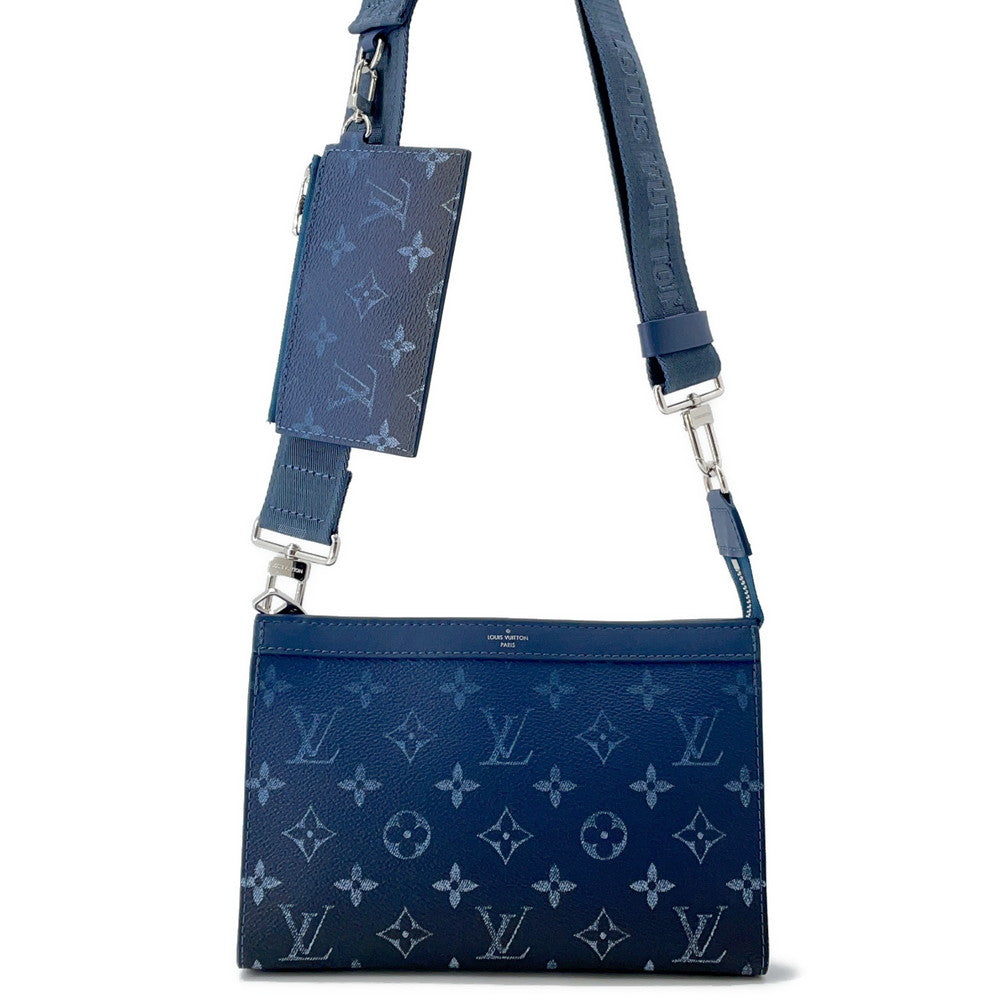Louis Vuitton gaston wearable Navy BlueM11544 Gradient Monogram Wallet Case