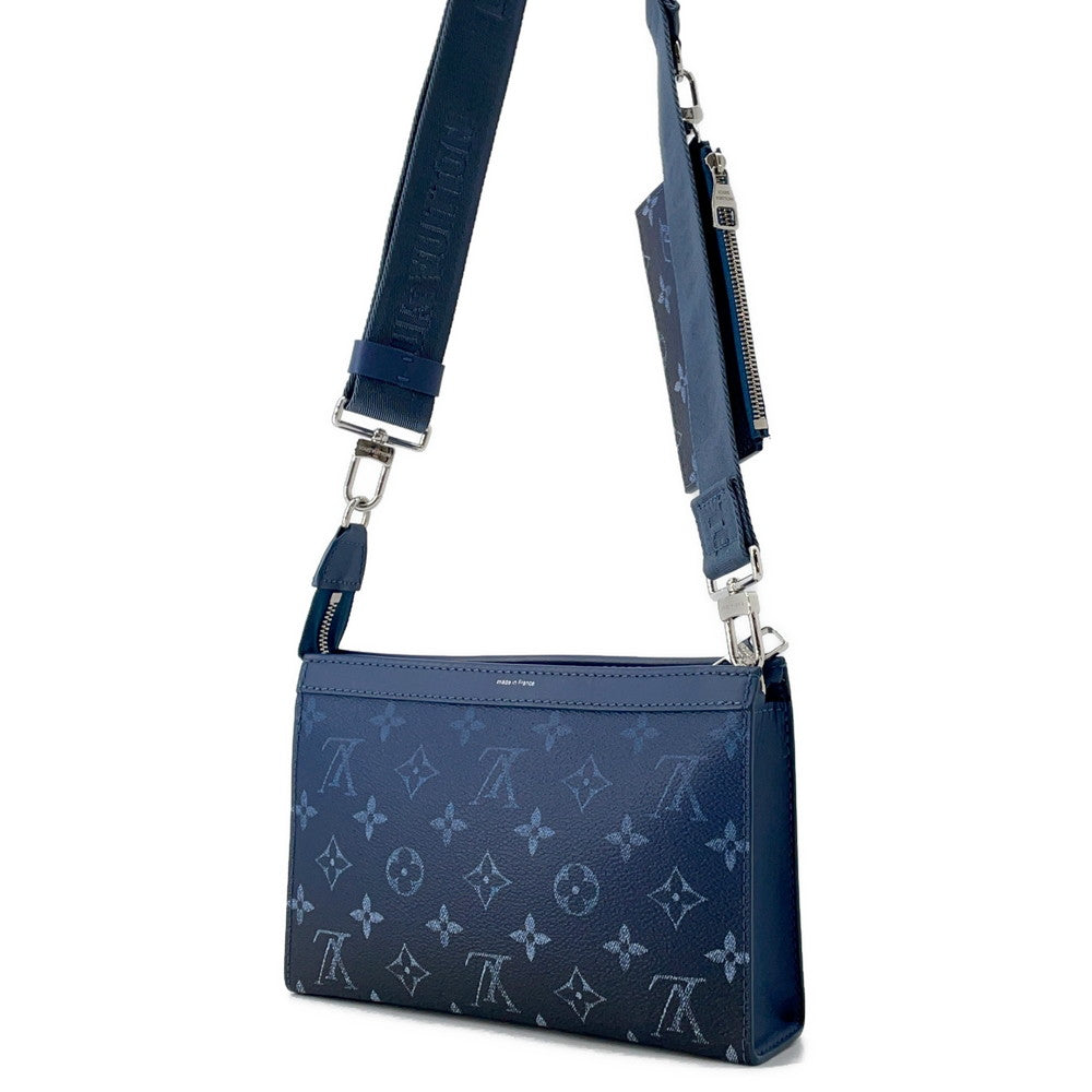 Louis Vuitton gaston wearable Navy BlueM11544 Gradient Monogram Wallet Case