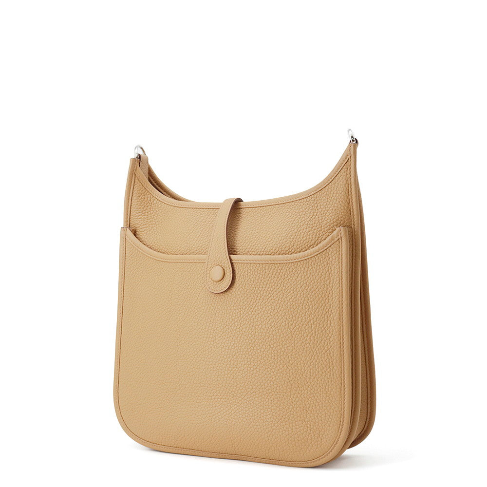 Evelyne Biscuit Taurillon Clemence Size Pm Handbag Travel Bag