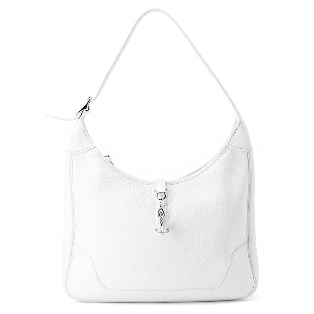 Trim Taurillon Clemence Size Handbag White Travel Bag