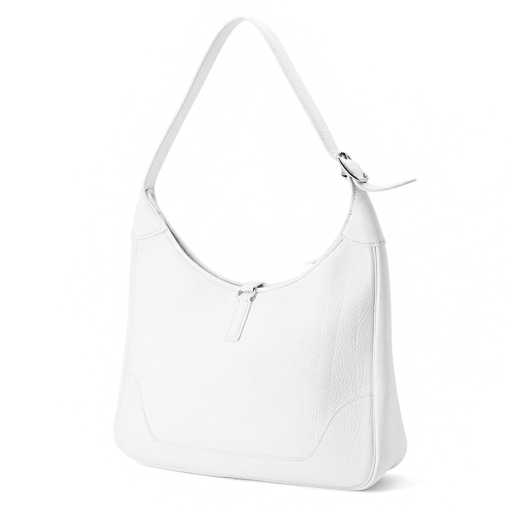 Trim Taurillon Clemence Size Handbag White Travel Bag