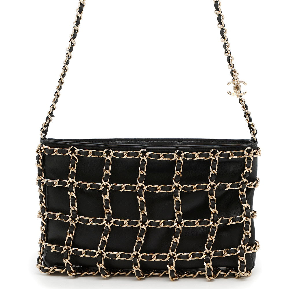 Chanel BlackAS1622 Lambskin Shoulder Bag