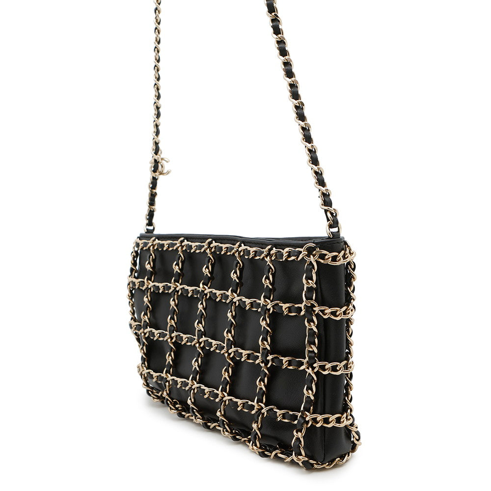 Chanel BlackAS1622 Lambskin Shoulder Bag