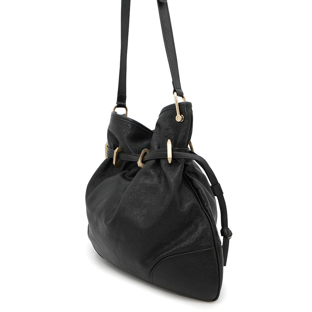 Gucci Horsebit1955 Drawstring Black602089 Leather Jewelry