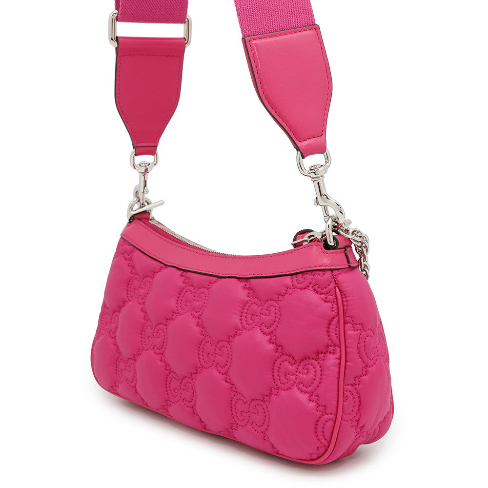 Gucci GGMatelasse 2WAY Leather Nylon Shoulder Bag