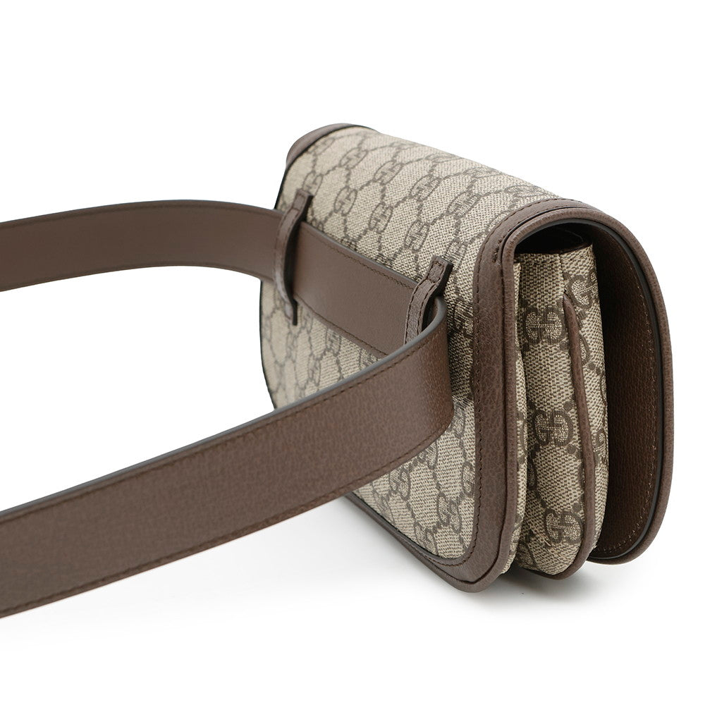 Gucci Supreme Blondie Belt Bag Brown703807 Pvc Leather Accessory