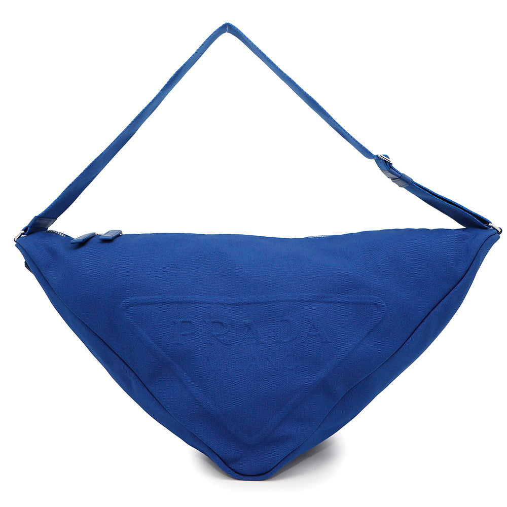 Triangle Messenger Bag Vy Canvas Blue Travel Bag