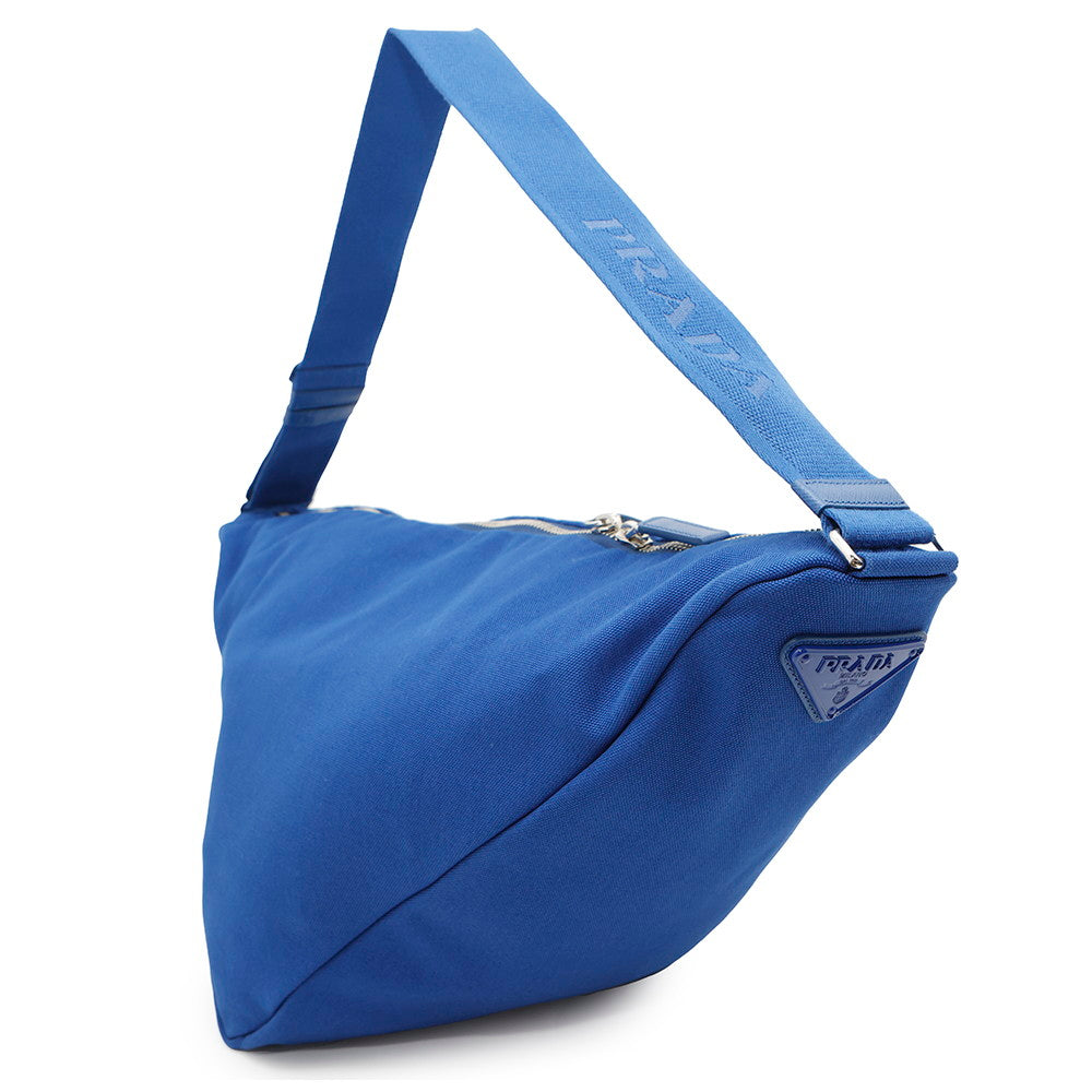 Triangle Messenger Bag Vy Canvas Blue Travel Bag