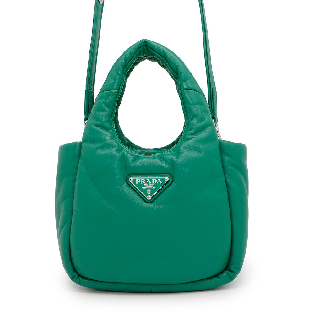 Prada ? Green1BA359 Soft Nappa Leather Mini Mini Bag