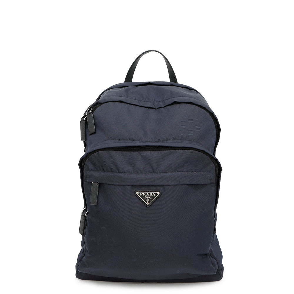 Prada Backpack ?Re- xSaffiano Navy2VZ048 Leather Nylon
