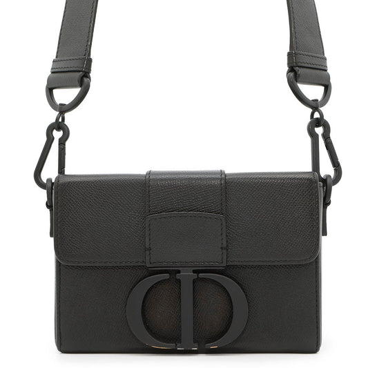 Dior Montaigne Shoulder Bag Blackm Sbav M Leather