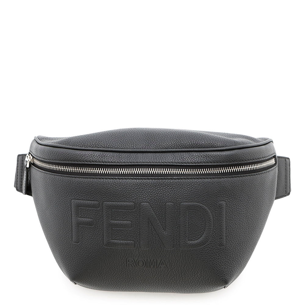 Fendi Crossbody Bag Black7Va562 Leather Logo