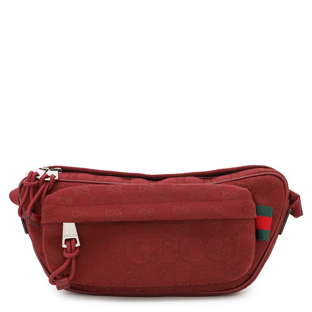 Gucci GG Cross Body Rosso Ancora802096 Canvas Small Handbag