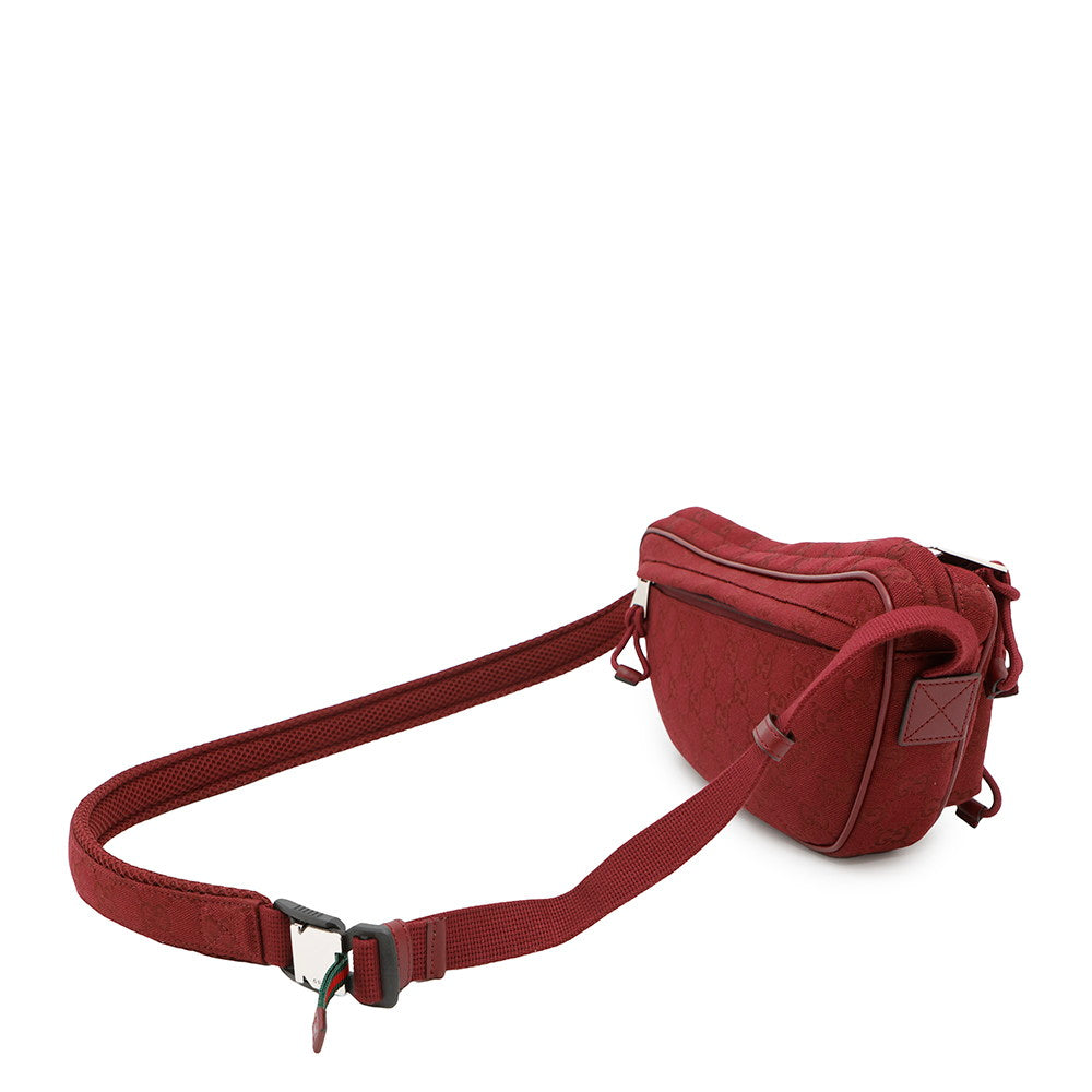 Gucci GG Cross Body Rosso Ancora802096 Canvas Small Handbag