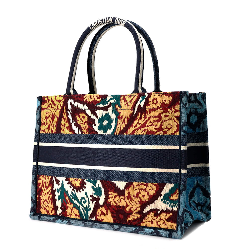 Dior Book Tote Embroidery Multicolor Handbag Canvas Tote Bag
