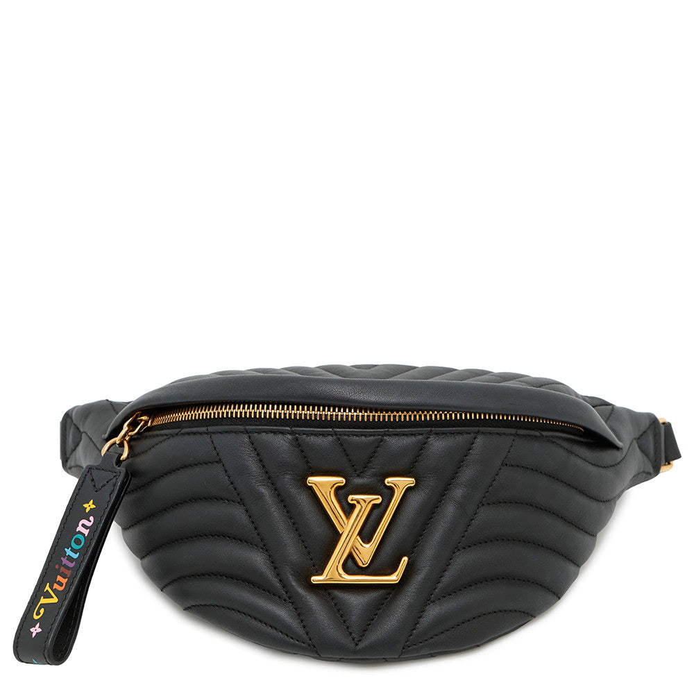 Louis Vuitton New Wave Bumbag NoirM53750 Leather Calf Handbag