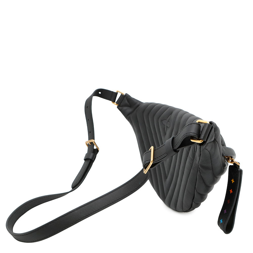 Louis Vuitton New Wave Bumbag NoirM53750 Leather Calf Handbag