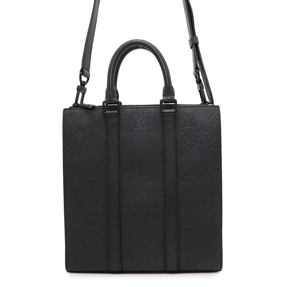 Louis Vuitton Sac Plat BlackM59960 ・Taurillon Monogram Handbag