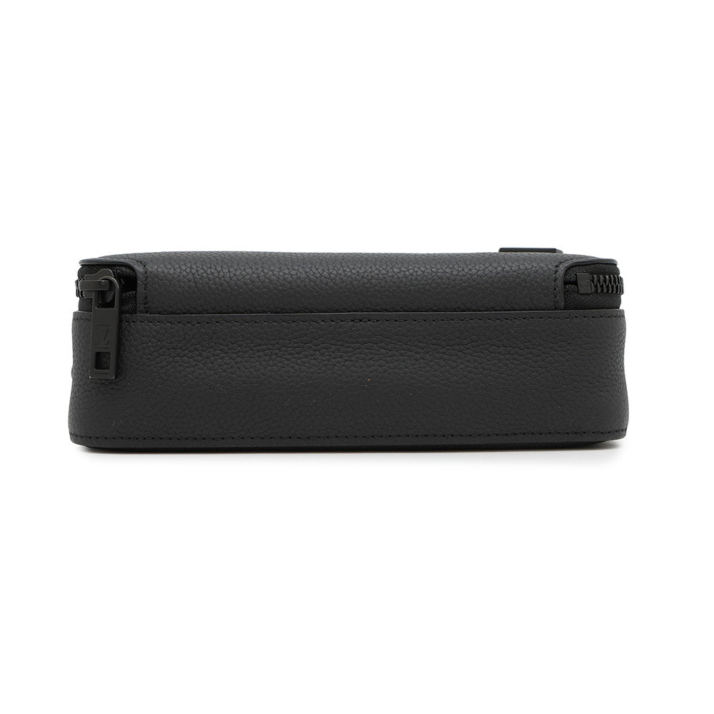 Louis Vuitton Alpha Wearable NoirM59161 Grained Aerogram Leather Calf Wallet Case