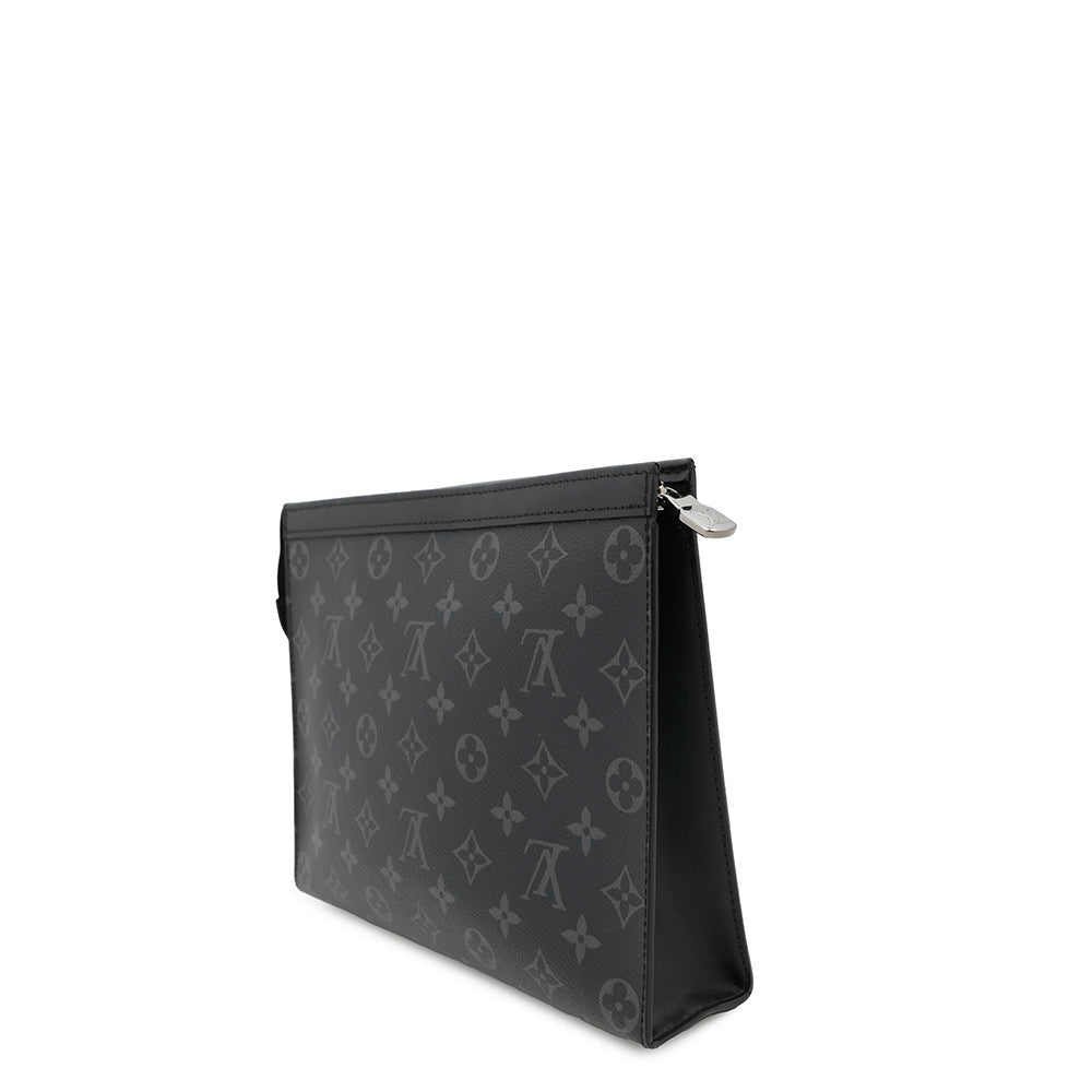 Louis Vuitton Pochette Voyage NoirM61692 Eclipse Monogram Clutch Bag 2