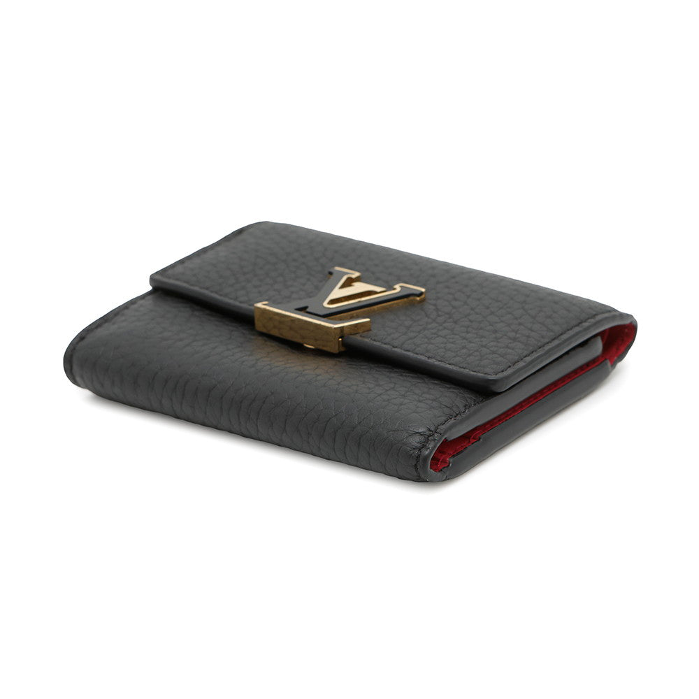 Louis Vuitton Portefeuille Capucine NoirM68587 Taurillon Hat