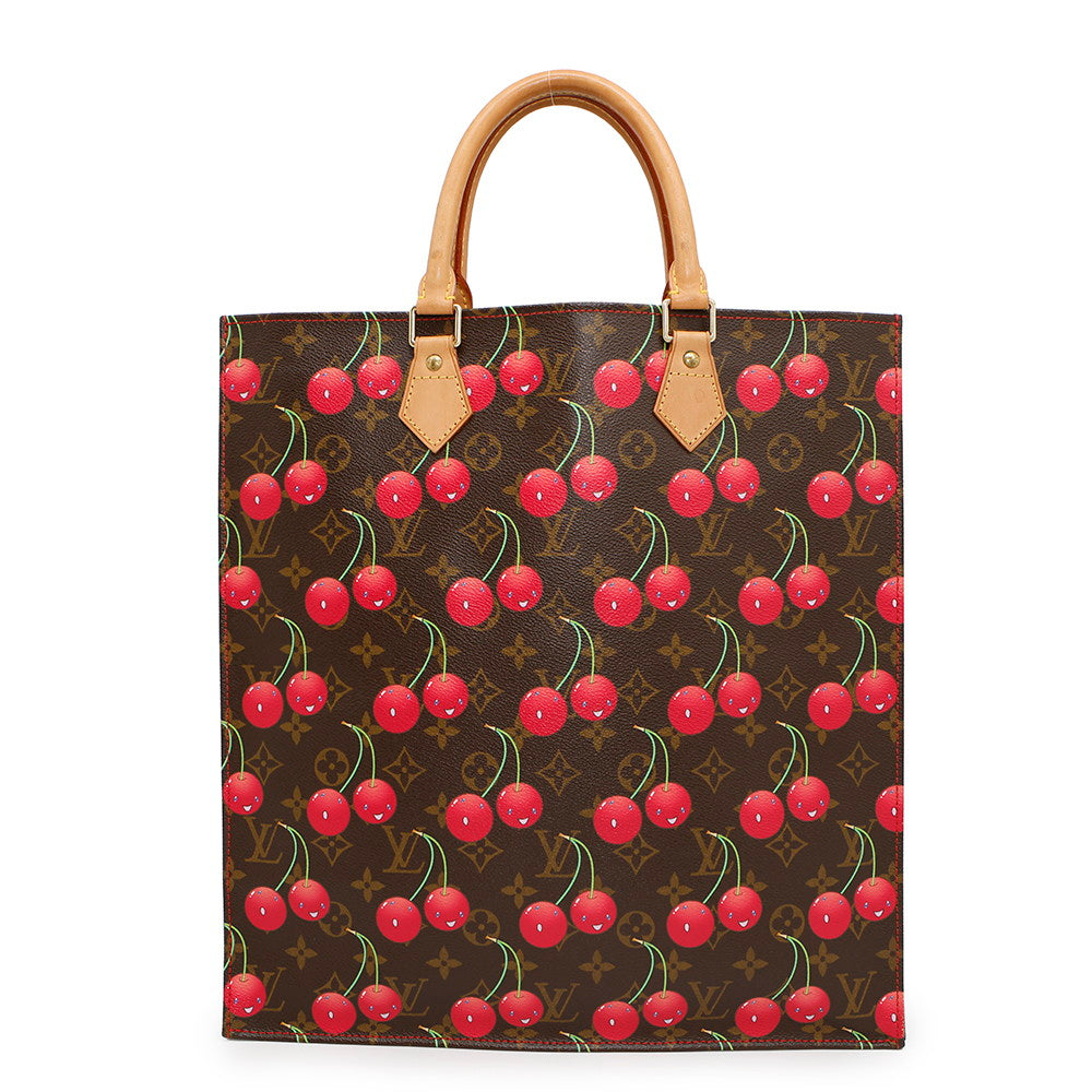 Louis Vuitton Sac Plat GreenM95010 Cherry Monogram Red Handbag