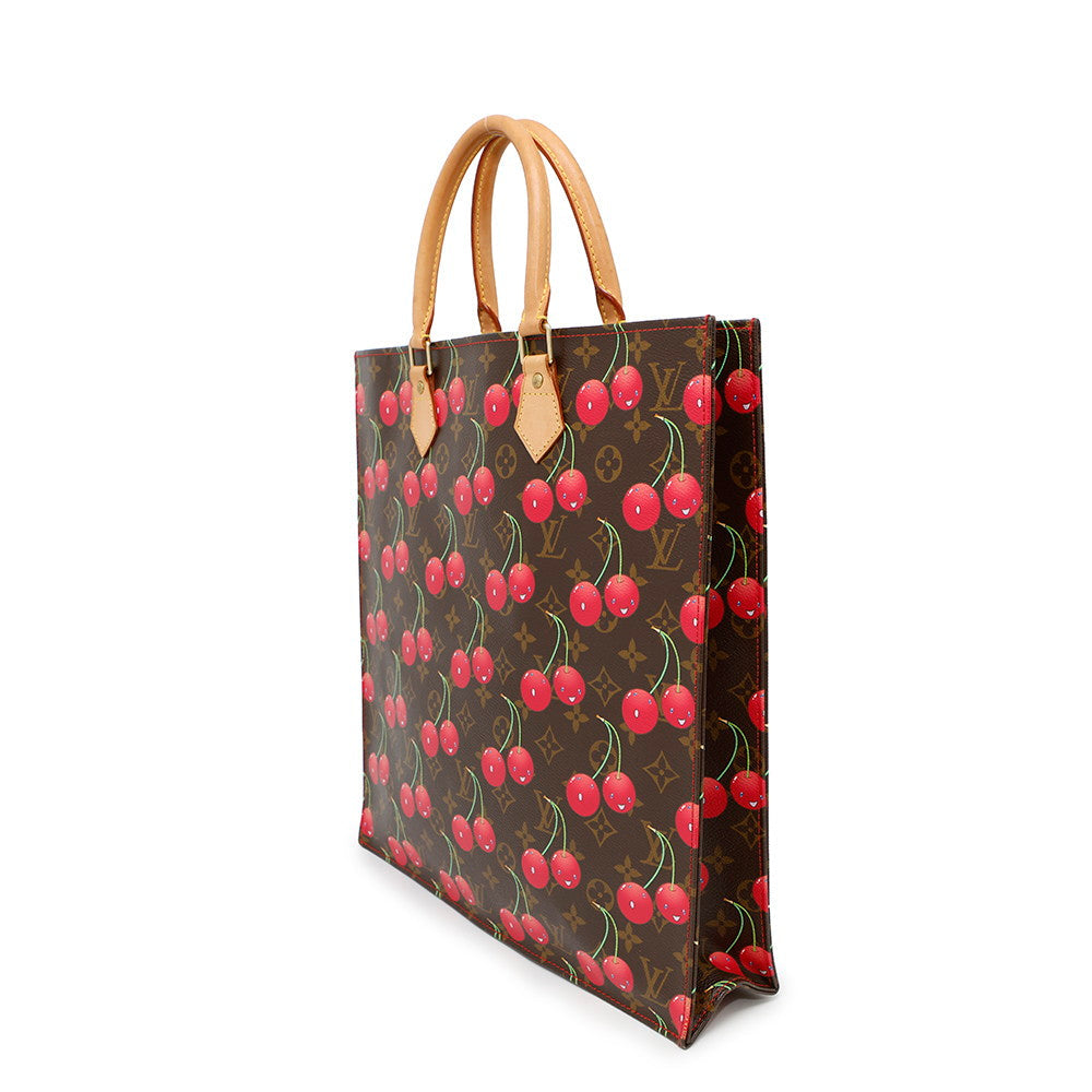 Louis Vuitton Sac Plat GreenM95010 Cherry Monogram Red Handbag