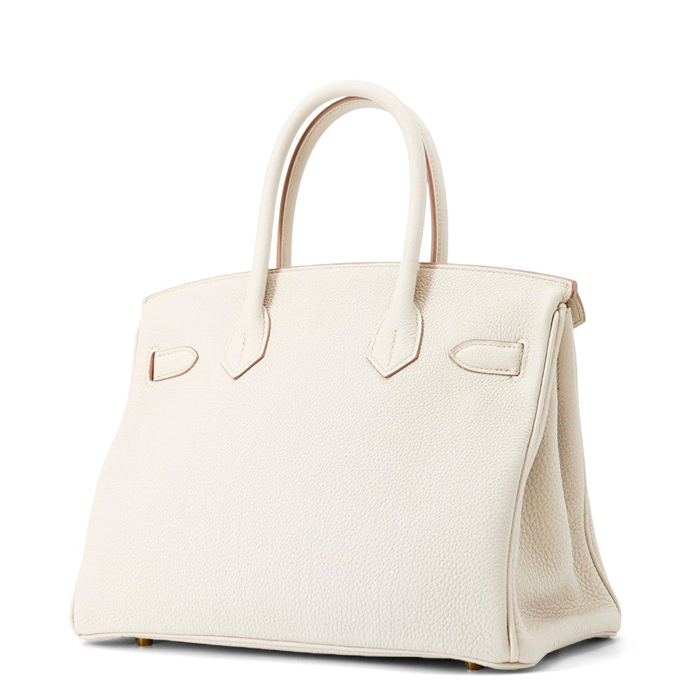 Birkin Beton Togo Size Handbag Leather Travel Bag