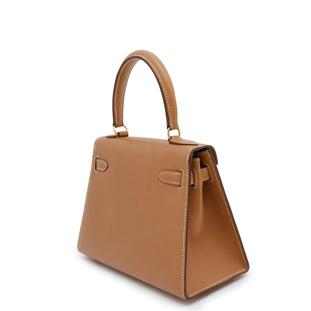 Kelly Natural Courchevel Handbag Mini Travel Bag