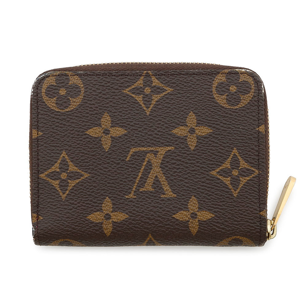 Louis Vuitton Zippy Coin Purse PinkM64118 Love Monogram Wallet Case