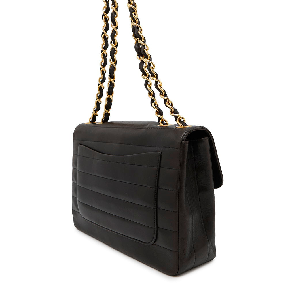 Chanel Mademoiselle Lambskin Black Shoulder Bag