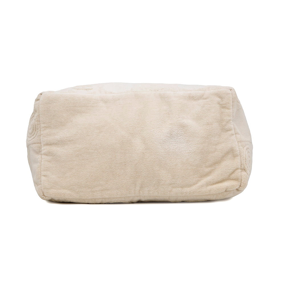 Chanel Beach Cotton100 Ivory Handbag