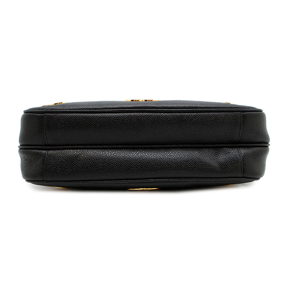 Chanel BlackA03675 Caviar Leather Tote Bag