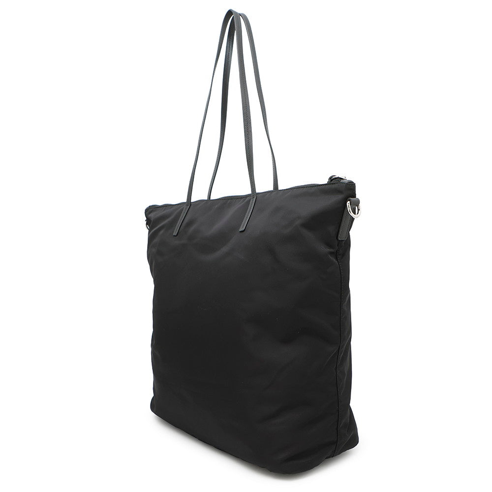 Way Tote Bag Bg Leather Nylon