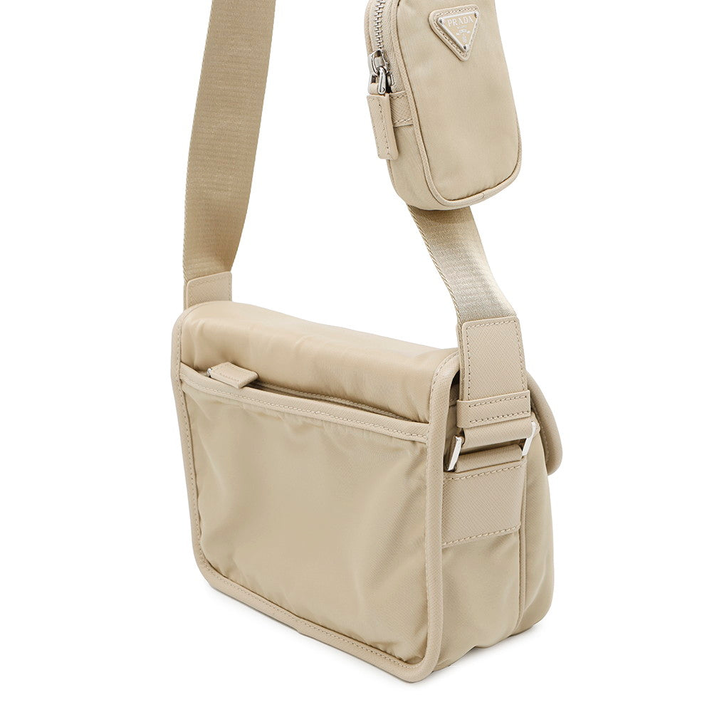 Re Xsaffiano Shoulder Bag Vd Leather Nylon