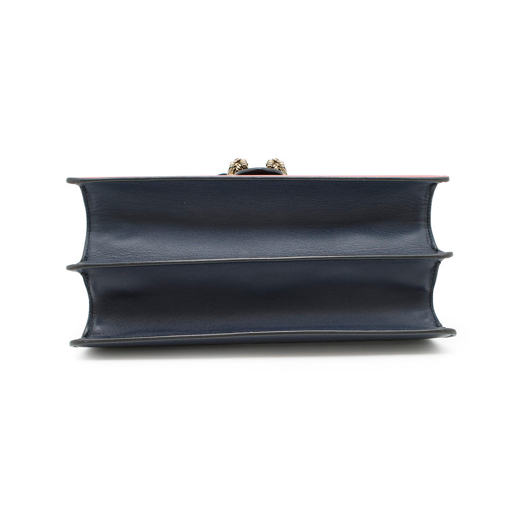Gucci Dionysus 2-Way Bamboo Leather Green Navy Travel Bag